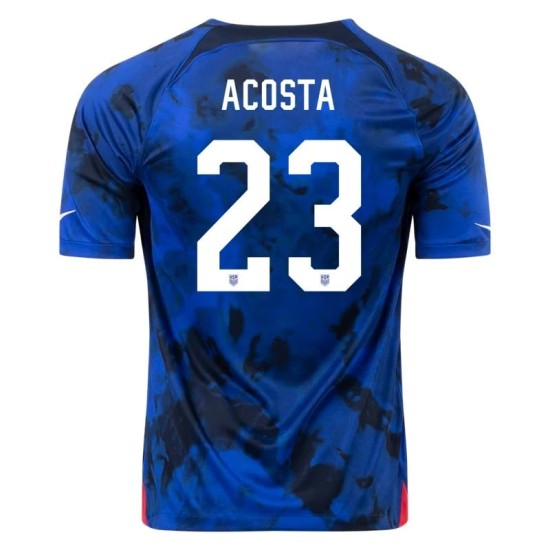 Kellyn Acosta #23 USMNT Maglia Trasferta Coppa del Mondo 2022