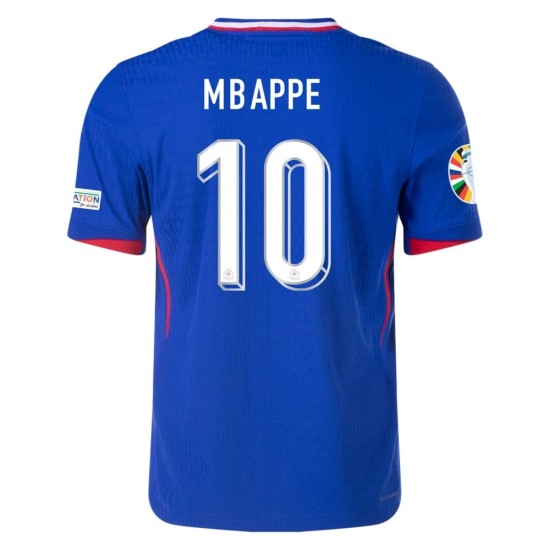 Maglia Versione Giocatore Casa Kylian Mbappe #10 Francia EURO 2024