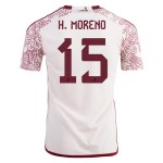 Maglia Trasferta Hector Moreno #15 Messico Coppa del Mondo 2022