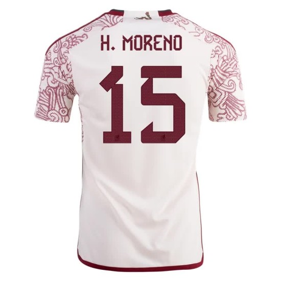 Maglia Trasferta Hector Moreno #15 Messico Coppa del Mondo 2022