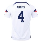 Tyler Adams #4 USMNT Maglia Casa Coppa del Mondo 2022