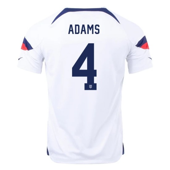 Tyler Adams #4 USMNT Maglia Casa Coppa del Mondo 2022