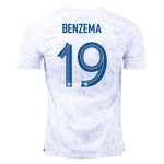 Karim Benzema #19 Francia Maglia Trasferta Coppa del Mondo 2022