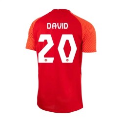 Jonathan David #20 Canada Maglia Casa Coppa del Mondo 2022