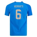Marco Verratti #6 Italia Maglia Casa Coppa del Mondo 2022