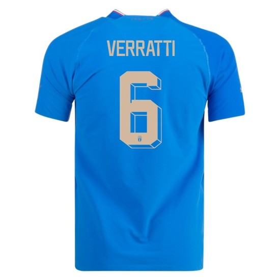 Marco Verratti #6 Italia Maglia Casa Coppa del Mondo 2022