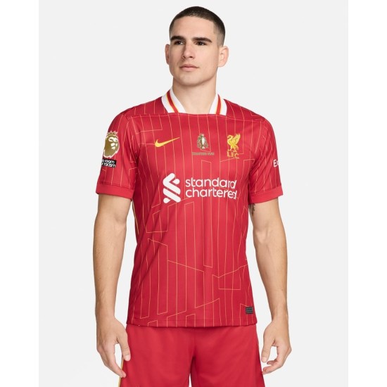Maglia Uomo Liverpool 2024/25 Home Campioni LFC & Trofeo Oro & Stemma