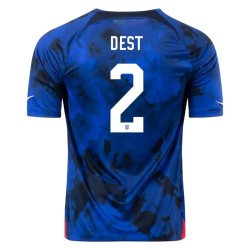 Sergino Dest #2 USMNT Maglia Trasferta Coppa del Mondo 2022