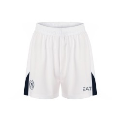 Pantaloncini Casa Napoli Donna 2024/25 - Bianco/Blu Marino