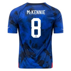 Maglia Trasferta Weston McKennie #8 USMNT Coppa del Mondo 2022