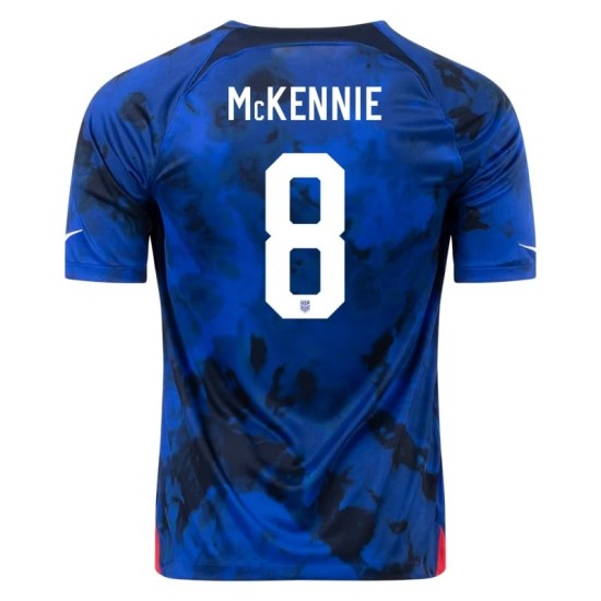 Maglia Trasferta Weston McKennie #8 USMNT Coppa del Mondo 2022