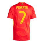 Maglia Casa Alvaro Morata #7 Spagna EURO 2024