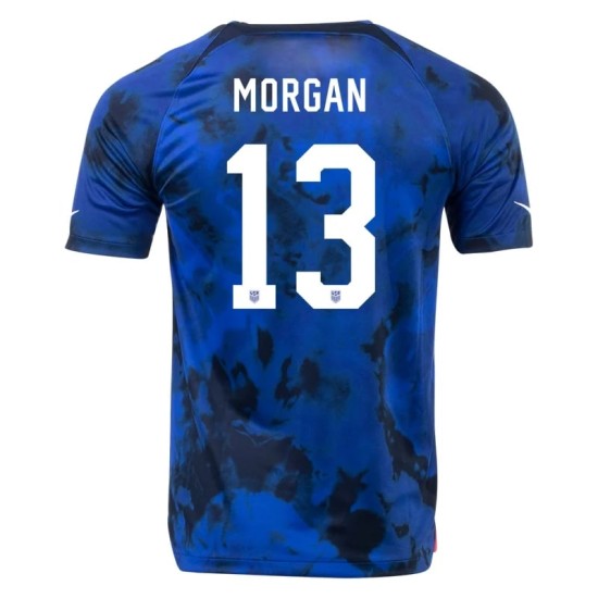 Alex Morgan #13 USMNT Maglia Trasferta Coppa del Mondo 2022