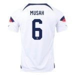 Yunus Musah #6 USMNT Maglia Casa Coppa del Mondo 2022