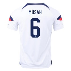 Yunus Musah #6 USMNT Maglia Casa Coppa del Mondo 2022