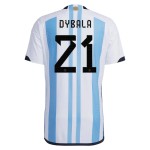 Paulo Dybala #21 Argentina Maglia Casa Coppa del Mondo 2022