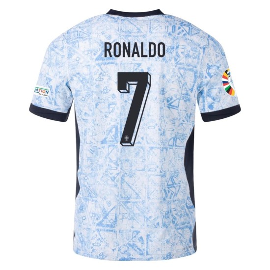 Maglia Versione Giocatore Trasferta Cristiano Ronaldo #7 Portogallo EURO 2024