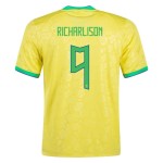 Richarlison #9 Brasile Maglia Casa Coppa del Mondo 2022