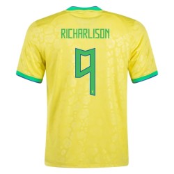 Richarlison #9 Brasile Maglia Casa Coppa del Mondo 2022