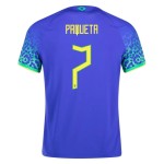 Lucas Paqueta #7 Brasile Maglia Trasferta Coppa del Mondo 2022