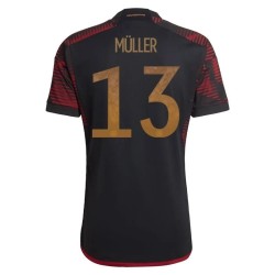 Thomas Muller #13 Maglia Trasferta della Germania Coppa del Mondo 2022