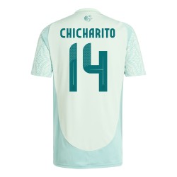 Maglia Trasferta Javier Hernandez Chicharito #14 Messico Copa America 2024