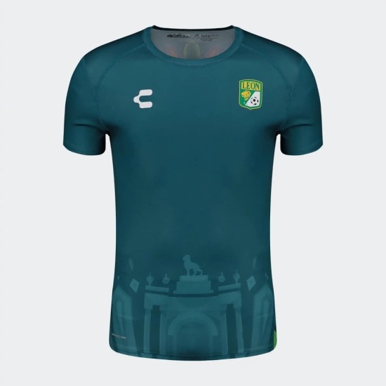 Bambino Club León 2024/25 Terza Prematch Maglia - Verde