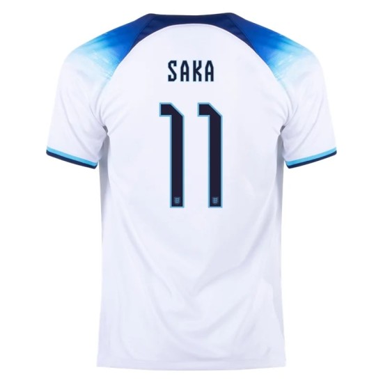 Bukayo Saka #11 Inghilterra Maglia Casa Coppa del Mondo 2022