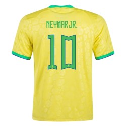 Maglia Casa Neymar #10 Brasile Coppa del Mondo 2022