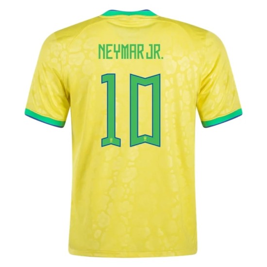 Maglia Casa Neymar #10 Brasile Coppa del Mondo 2022