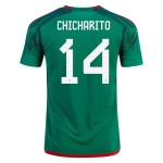 Javier Hernandez Chicharito #14 Messico Maglia Casa Coppa del Mondo 2022