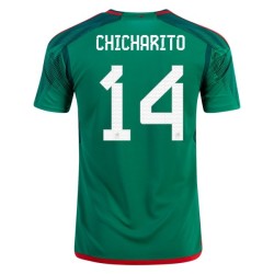 Javier Hernandez Chicharito #14 Messico Maglia Casa Coppa del Mondo 2022