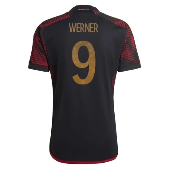Timo Werner #9 Germania Maglia Trasferta Coppa del Mondo 2022