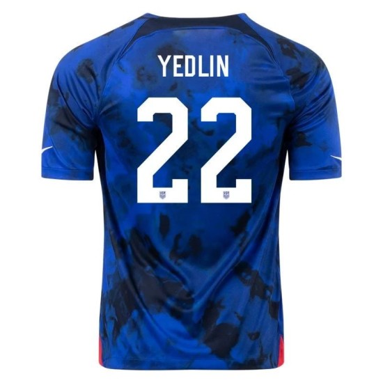 DeAndre Yedlin #22 USMNT Maglia Trasferta Coppa del Mondo 2022