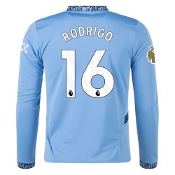 Maglia Casa a Maniche Lunghe Uomo RODRIGO Manchester City 2024/25
