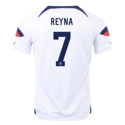 Giovanni Reyna #7 USMNT Maglia Casa Coppa del Mondo 2022