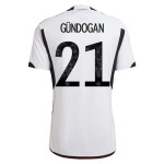 Maglia Casa Ilkay Gundogan #21 Germania Coppa del Mondo 2022
