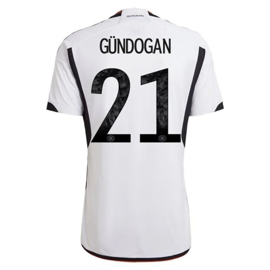 Maglia Casa Ilkay Gundogan #21 Germania Coppa del Mondo 2022