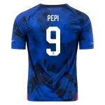Ricardo Pepi #9 USMNT Maglia Trasferta Coppa del Mondo 2022