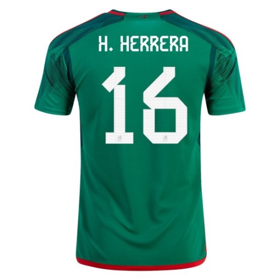 Hector Herrera #16 Messico Maglia Casa Coppa del Mondo 2022