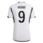 Timo Werner #9 Germania Maglia Casa Coppa del Mondo 2022