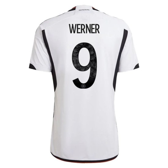 Timo Werner #9 Germania Maglia Casa Coppa del Mondo 2022