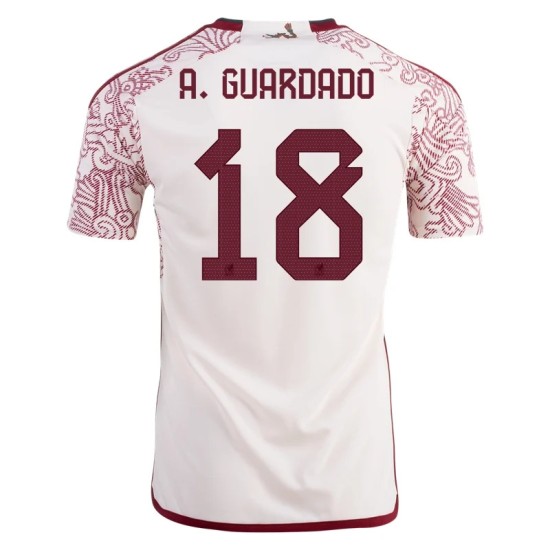 Maglia Trasferta Andres Guardado #18 Messico Coppa del Mondo 2022