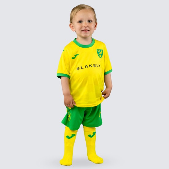 Kit Casalingo Bambino Norwich City 2024/25 Kit Casalingo Bambino Norwich City 2024/25