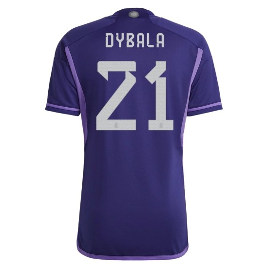 Paulo Dybala #21 Argentina Maglia Trasferta Coppa del Mondo 2022