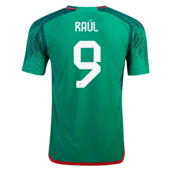 Raul Jimenez #9 Messico Maglia Casa Coppa del Mondo 2022