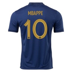 Kylian Mbappe #10 Francia Maglia Casa Coppa del Mondo 2022