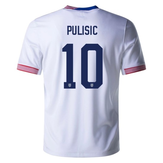 Maglia Casa Christian Pulisic #10 USMNT Copa America 2024