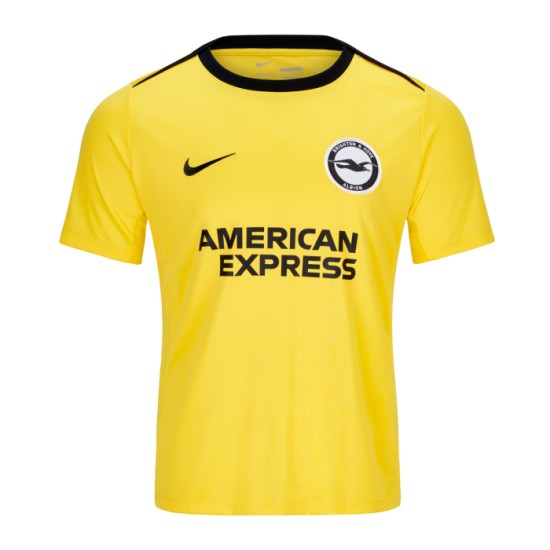 Maglia Riscaldamento Terza Brighton & Hove Albion Bambino 2024/25 - Giallo Maglia Riscaldamento Terza Brighton & Hove Albion Bambino 2024/25 - Giallo
