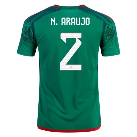 Nestor Araujo #2 Maglia Casa del Messico Coppa del Mondo 2022